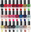 24 x Nail Polish Varnish Set 24 Different Modern Colours Quick Drying Flat Brush