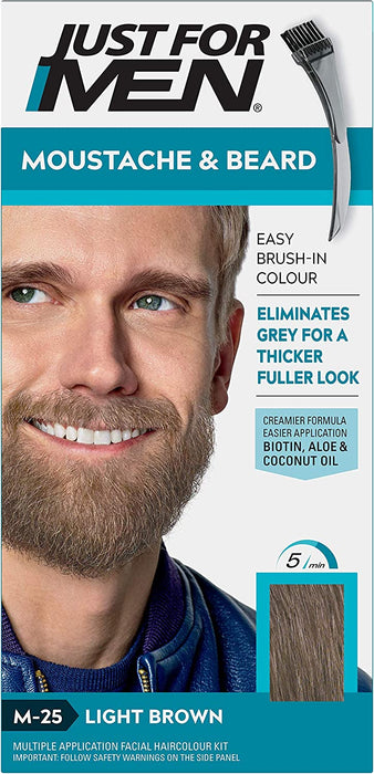 Just for men Moustache & Beard Dye Eliminates Grey for a Thicker & Fuller Look