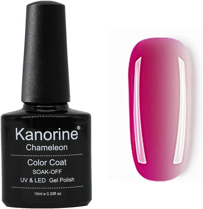 Kanorine Temperature Color Changing Gel Nail Polish UV LED Soak Off Gel Varnish Manicure Colour Changing Art Gel Polish 10mL