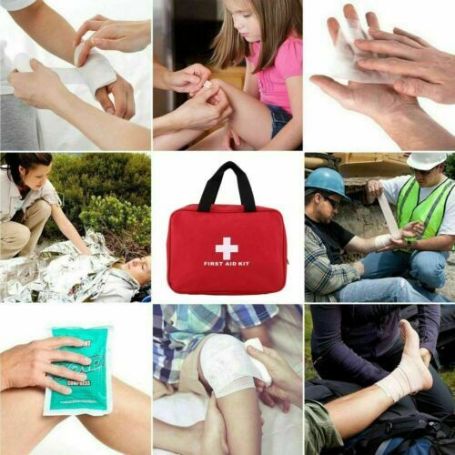 Unique 106 PIECE FIRST AID KIT EMERGENCY TRAVEL HOME CAR TAXI WORK 1ST AID BAG