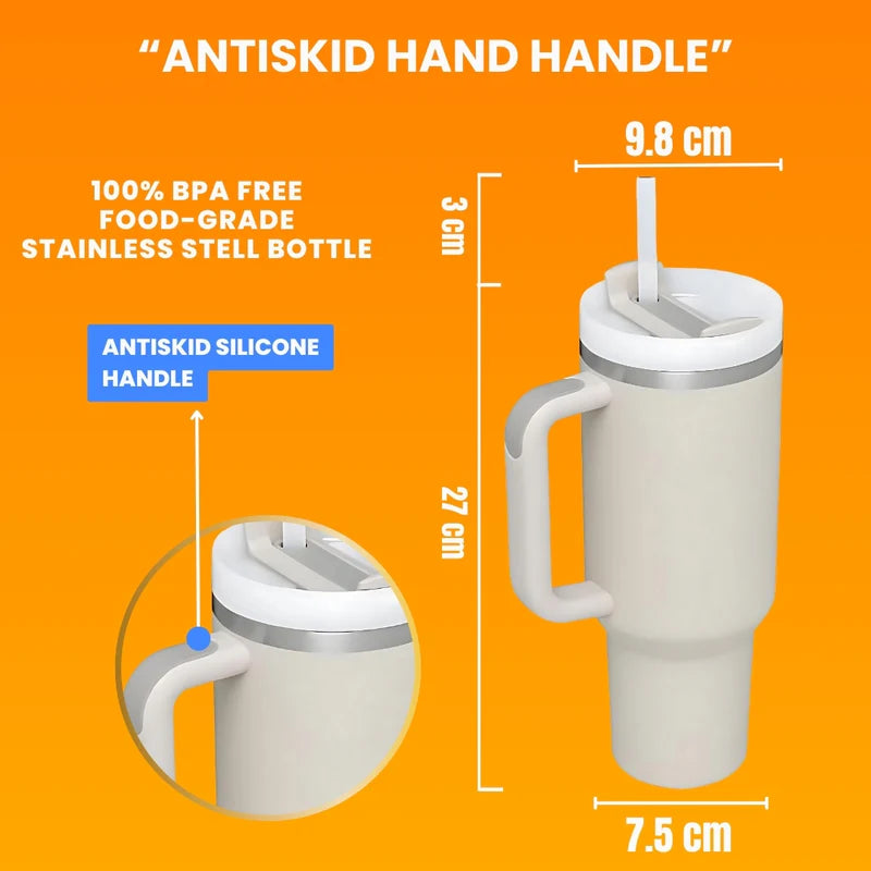 Tumbler With Handle 40 oz and Straw Lid