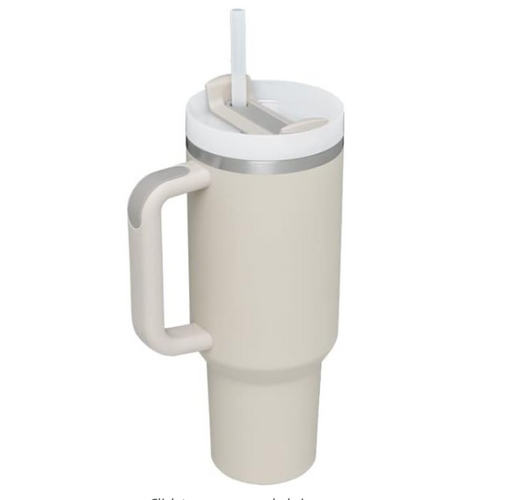 40oz Tumbler with Handle and Straw Lid