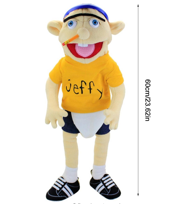 60cm Large Jeffy Puppet Plush Toy Doll